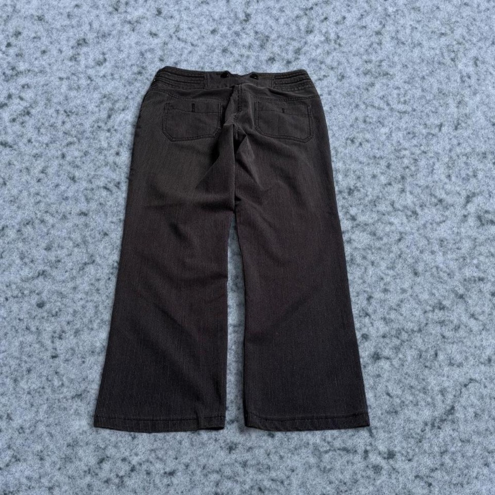 BIANCA NYGARD BLACK PINSTRIPE DENIM TROUSERS